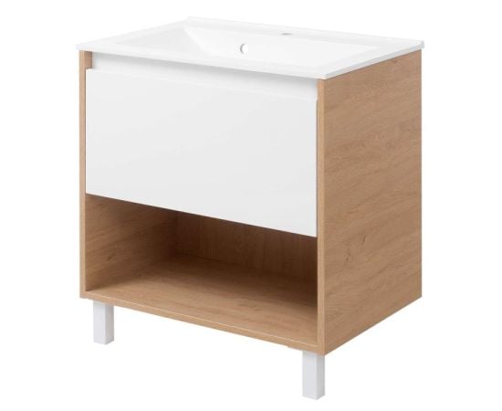 Bathroom furniture with washbasin Sanservice Jersi 80