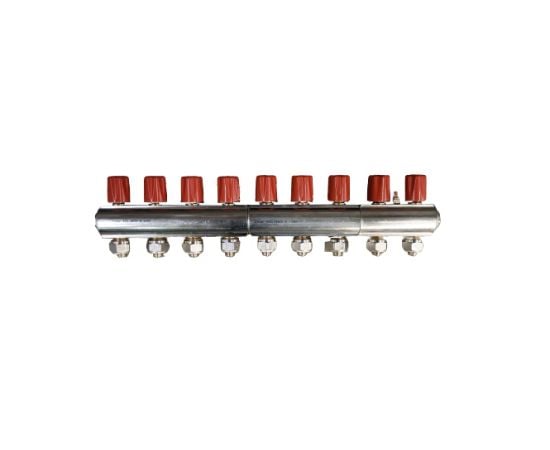 Manifold with valve ECA 9-Red