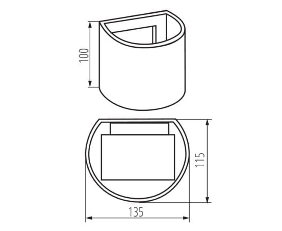 Светильник садово-парковый Kanlux REKA LED EL 7W-O-GR IP54 4000K