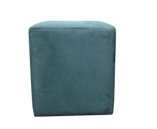 Pouf alcantara 34х40 turquoise