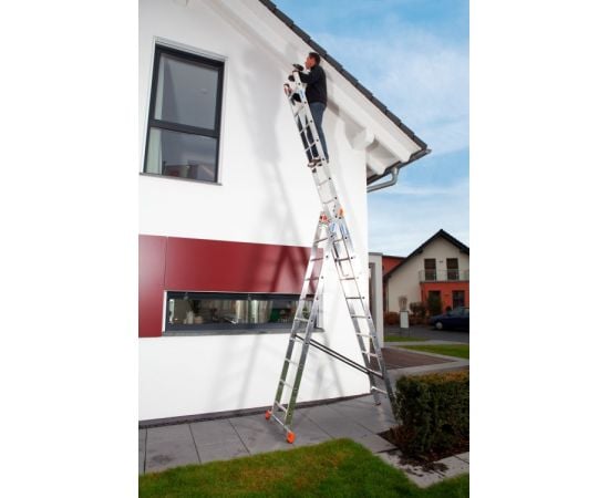 Aluminum ladder Krause Tribilo 129680 665 cm