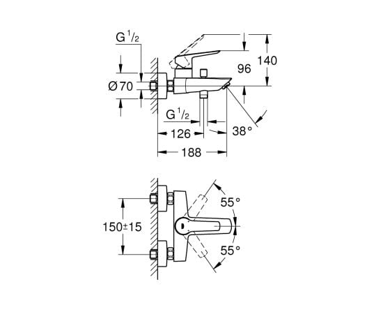 Washbasin mixer Grohe 24206002