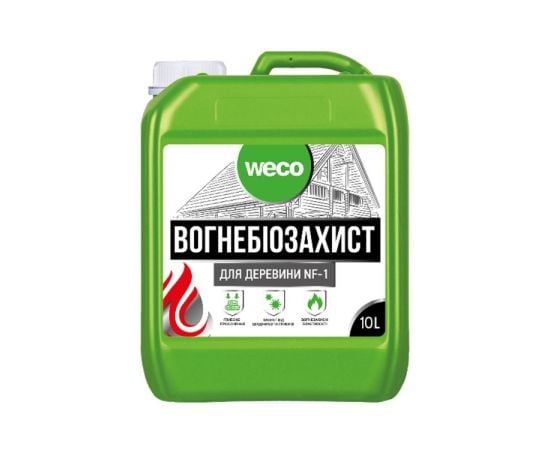 Огнебиозащита для дерева Weco бесцветный 10 л