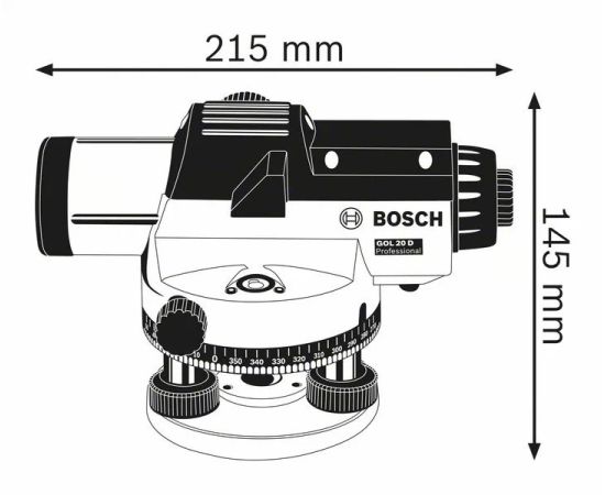 Оптический нивелир Bosch GOL 26 D Professional (0601068002)