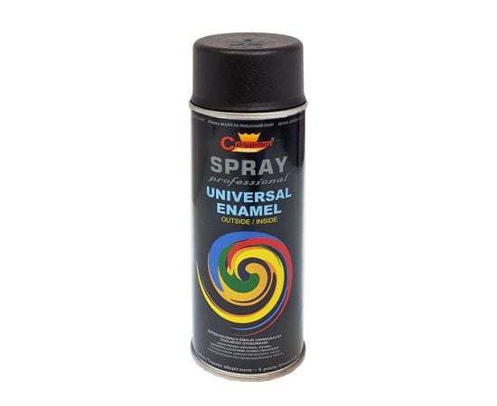 Universal spray varnish CHAMPION black matte 9011 400 ml