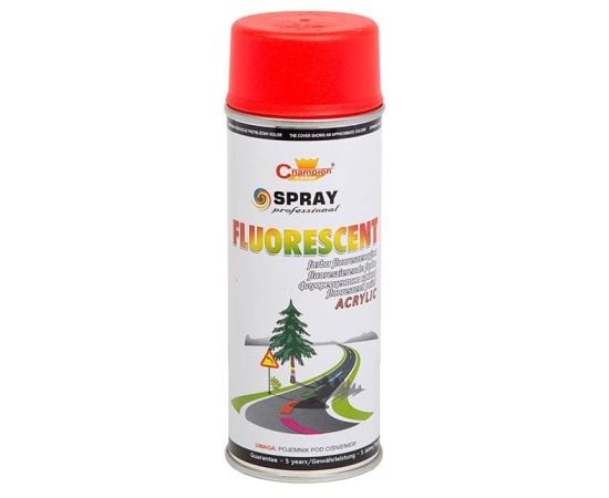 Fluorescent spray paint Champion fluorescent CH 0007 400 ml red