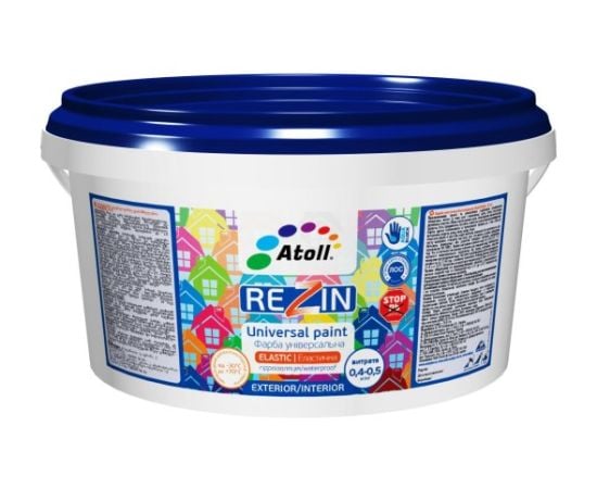 Universal paint ATOLL Rezin SF-16 waterproofing RAL-9003 white 2,6 kg