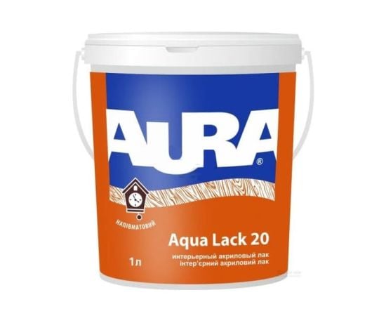 Water based varnish Eskaro Aura Aqua Lack 20 1 l