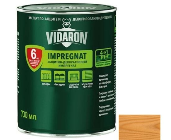 Пропитка по дереву Vidaron Impregnat 700 мл V04 грецкий орех