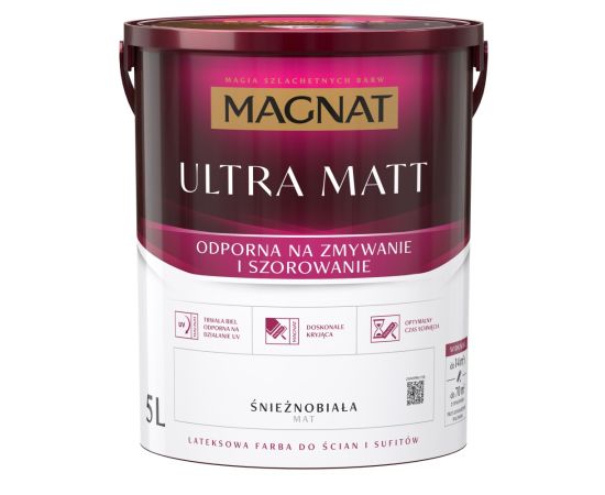 Interior paint Magnat Ultra Matt 5 l white