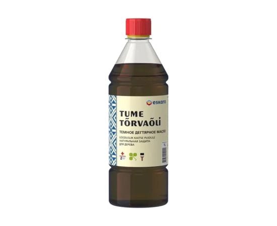 Wood oil Eskaro tar Tume Tõrvaõli dark 1l