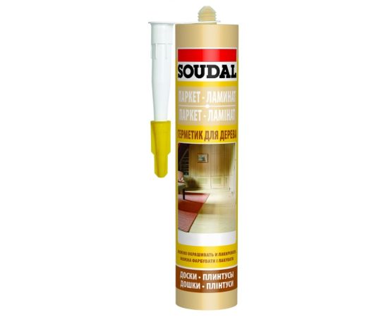 Паркетный герметик Soudal 300 мл дуб