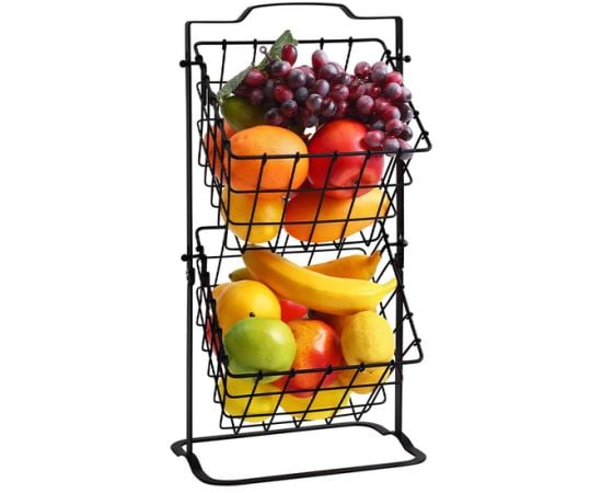 Fruit basket DONGFANG metallic black YM1178B 22232