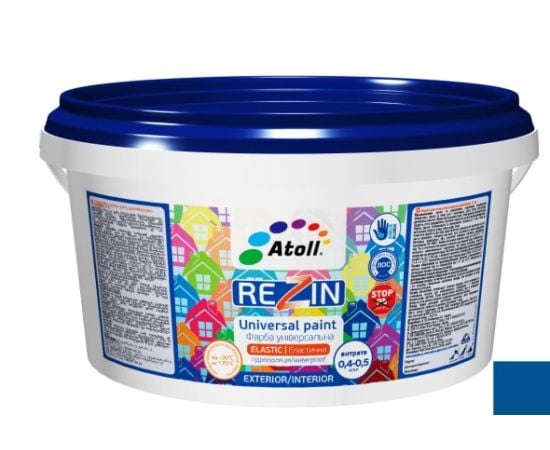 Universal paint ATOLL Rezin SF-16 waterproofing RAL-5005 blue 2,6 kg