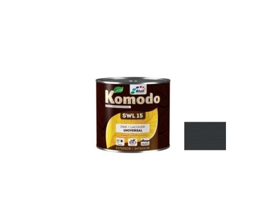 Varnish wood stone and metal Komodo Universal SWL 15 ebony 700 ml