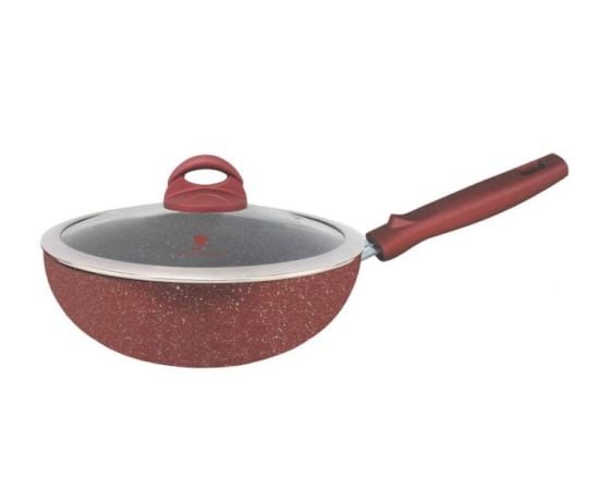 Frying pan BERLLONG Wok Lava Stone RWF-30G 30 cm