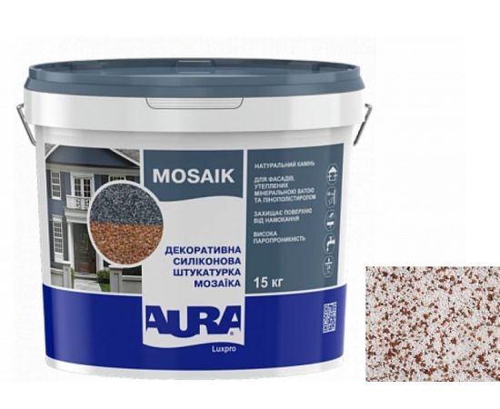 ბათქაში დეკორატიული Eskaro Aura Luxpro Mosaik M15 В224 15 კგ