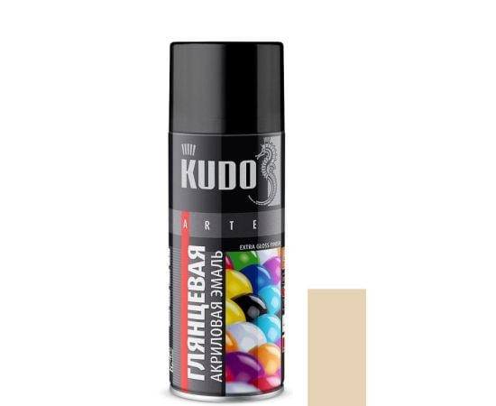 Aerosol enamel Kudo RAL1015 Ivory glossy 520 ml