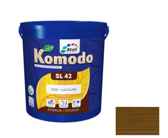 ლაქი Komodo SL-42 Acrylic პრიალა კაკალი 2.3 ლ.