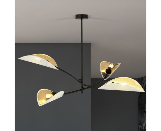 Chandelier EMIBIG LOTUS 4 E14 4x MAX 40W white gold