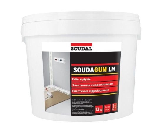 Liquid isolation membrane Soudal Soudagum LM 13 kg