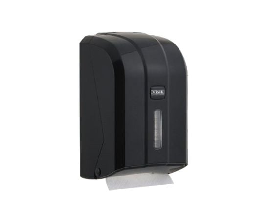 Toilet paper dispenser for C-folded paper black K6CB