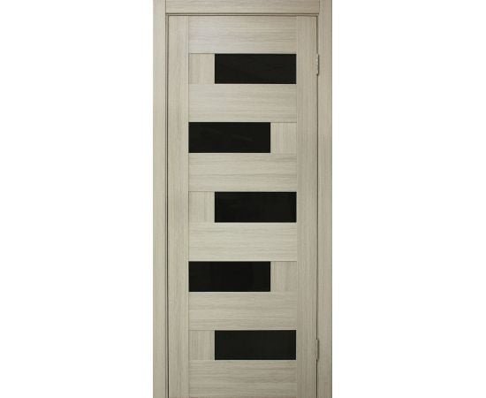 Door block Omic PVC Domino white oak glass black 34x700x2150 mm