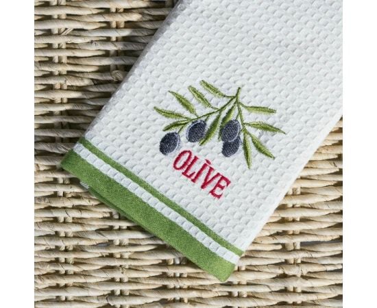 Tea towel Arya Olive 2pcs  40x60