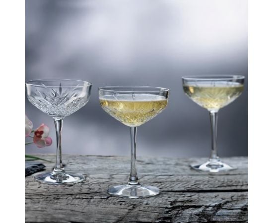 Set of champagne glasses Pasabahce TIMELESS 9440236 4pcs 255ml