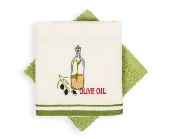 Tea towel Arya 2pcs green 40X60