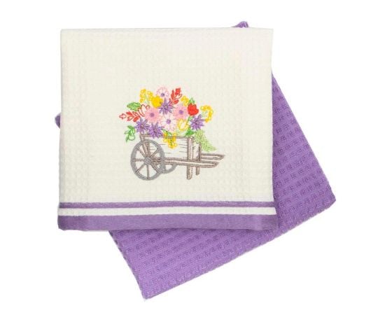 Tea towel Arya 2pcs purple 40X60