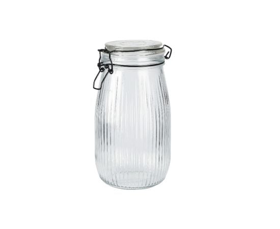 Glass jar with lid Koopman CD1002910 1500ml