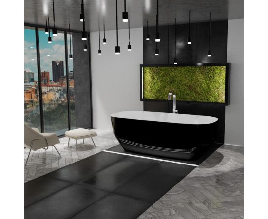 Artificial stone bath Vayer CITIZEN SERPENS 165X75 cm