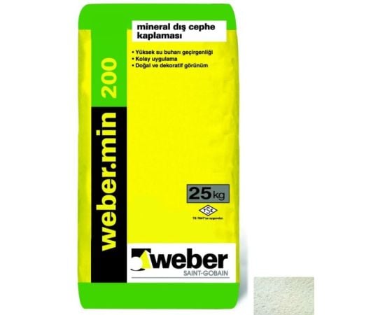 Facade plaster Weber.min 200 25 kg