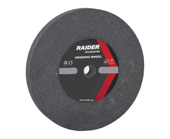 Точильный камень Raider ø200x20xø16 mm Р60 серый RD