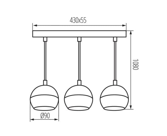 Hanger Kanlux 33685 B GALOBA C 3 GU10