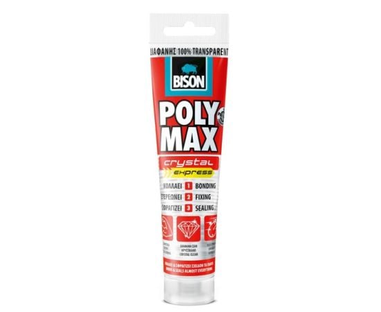 Adhesive Sealant Bison Poly Max Crystal Express 115 g transparent