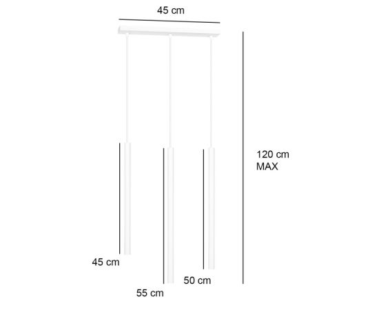 Подвес EMIBIG Selter 3 G9 3x MAX 30W белый