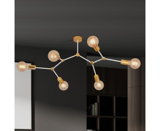 Chandelier EMIBIG CODE 6 E27 6x MAX 60W white