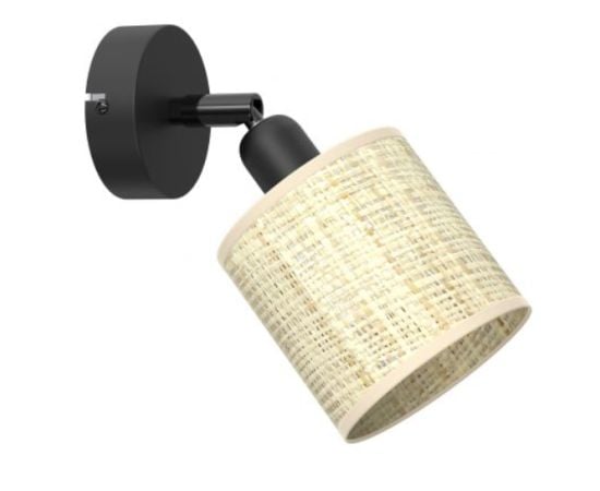 სპოტი Luminex Rattan 1 E14 Ø100 h100 შავი როტანგი 5294