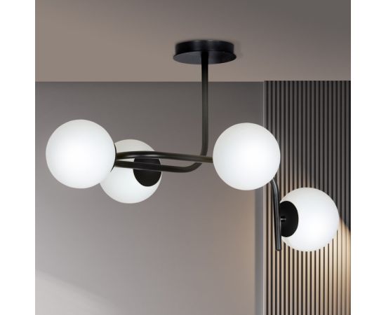 Chandelier EMIBIG KALF 4A E14 4x MAX 40W black