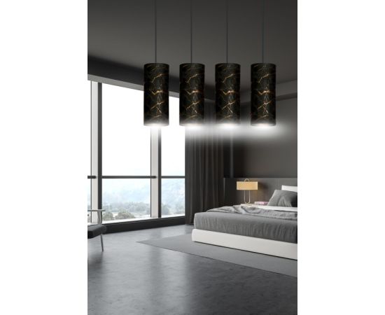 Pendant EMIBIG Karli 4 E27 4x MAX 60W marble black