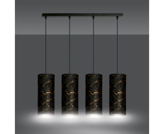 Pendant EMIBIG Karli 4 E27 4x MAX 60W marble black