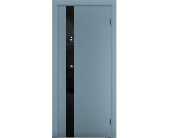 Door block Terminus Solid 802 Aquamarine  №802 Glass - black planilac 38x800x2150 mm