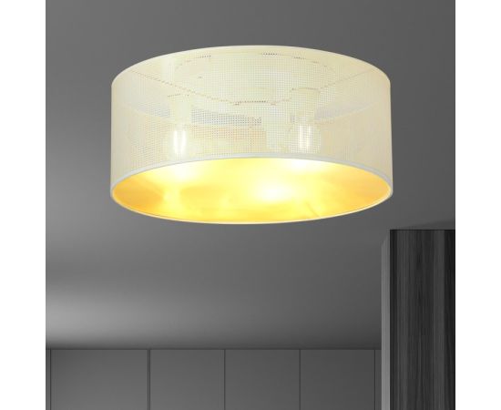 Ceiling lamp EMIBIG ASTON 3 E27 3x MAX 60W white gold