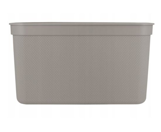 Storage basket with lid Rotho DECO 16L cappuccino