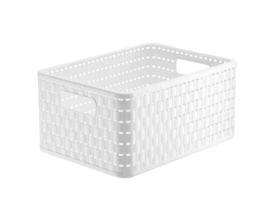 Storage basket Rotho 11l COUNTRY A5+ white