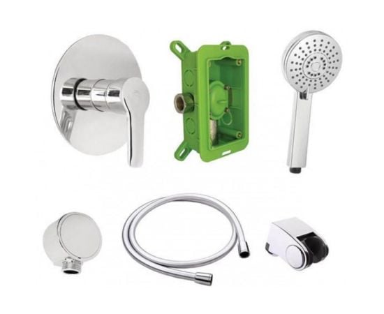 Hidden installation shower system Rubineta 625014 Kubo-1F-Uno (6in1)