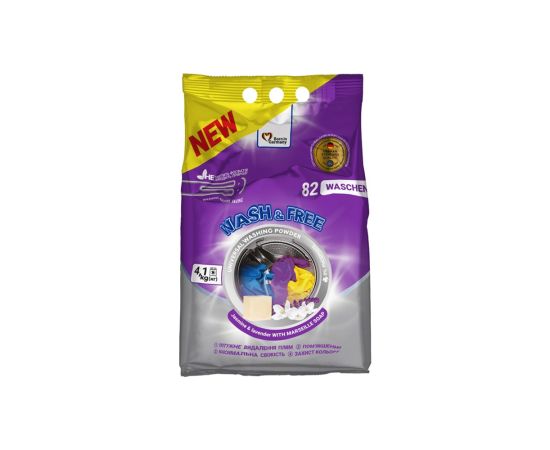 Washing powder universal jasmine and lavender WASH & FREE 0906 4100gr