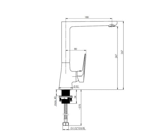 Kitchen faucet Rubineta Deli-33